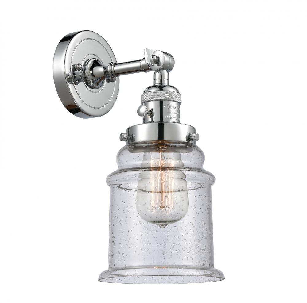 Canton - 1 Light - 7 inch - Polished Chrome - Sconce