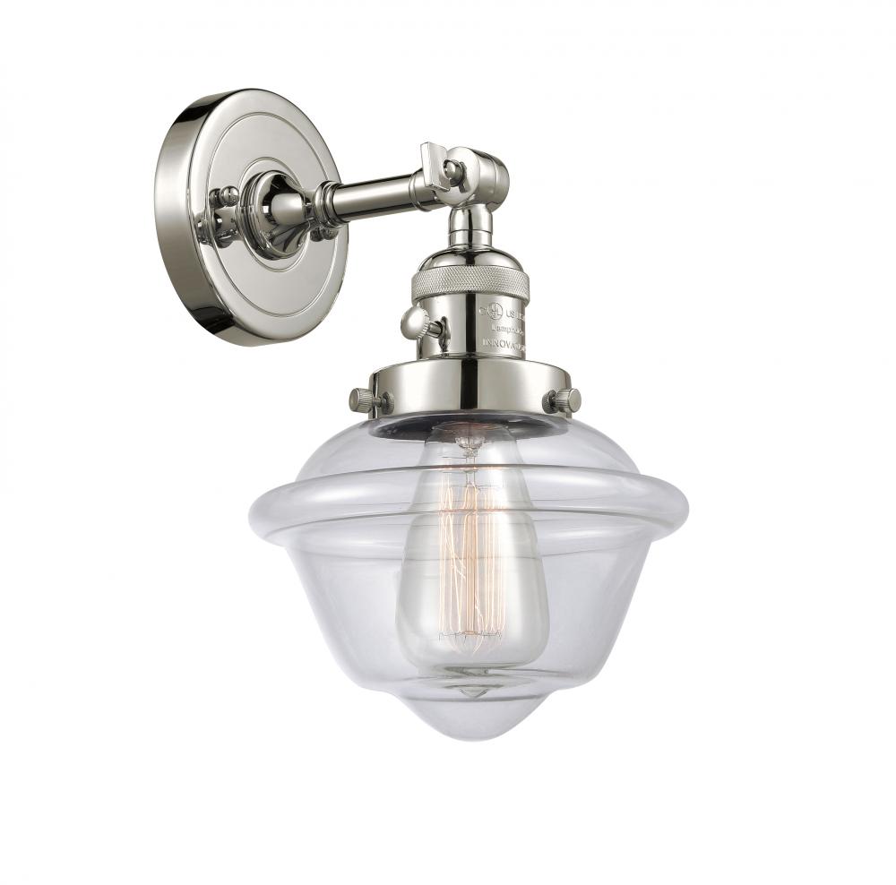 Oxford - 1 Light - 8 inch - Polished Nickel - Sconce