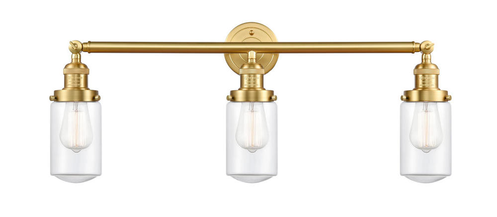 Dover - 3 Light - 31 inch - Satin Gold - Bath Vanity Light