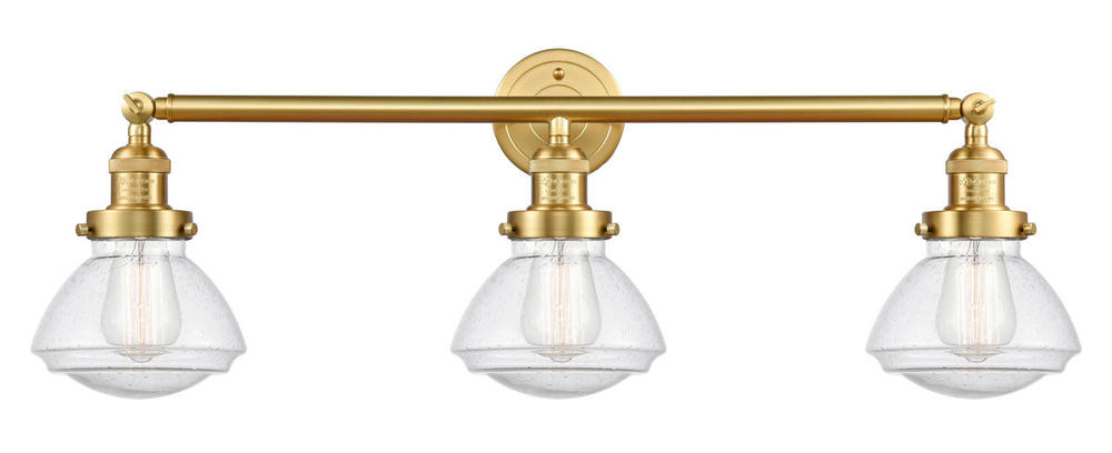 Olean - 3 Light - 31 inch - Satin Gold - Bath Vanity Light