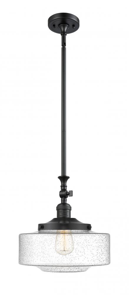 Bridgeton - 1 Light - 12 inch - Matte Black - Stem Hung - Mini Pendant