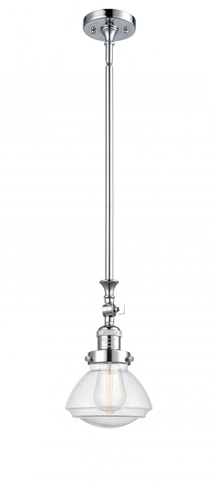 Olean - 1 Light - 7 inch - Polished Chrome - Stem Hung - Mini Pendant