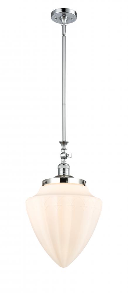 Bullet - 1 Light - 12 inch - Polished Chrome - Stem Hung - Mini Pendant