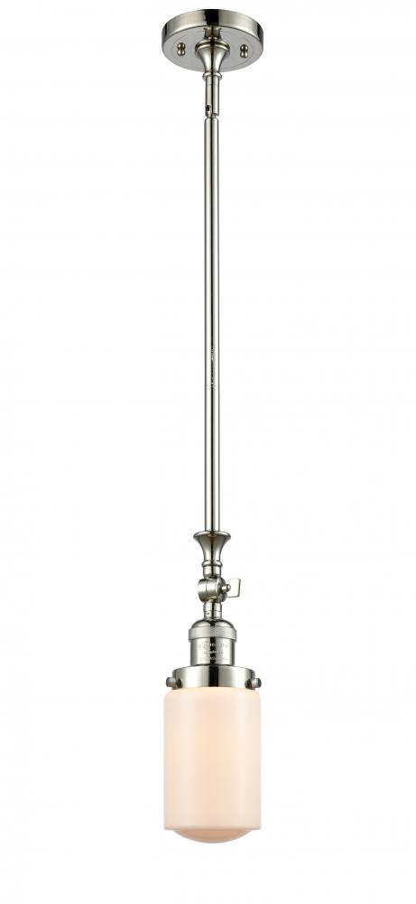 Dover - 1 Light - 5 inch - Polished Nickel - Stem Hung - Mini Pendant