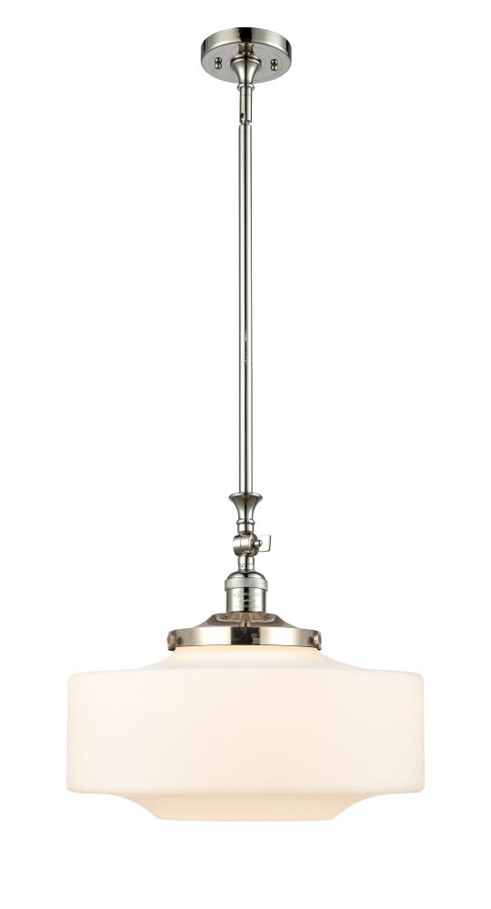 Bridgeton - 1 Light - 16 inch - Polished Nickel - Stem Hung - Mini Pendant