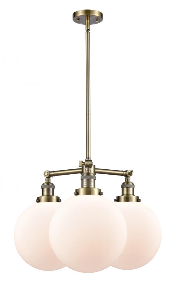 Beacon - 3 Light - 24 inch - Antique Brass - Stem Hung - Chandelier