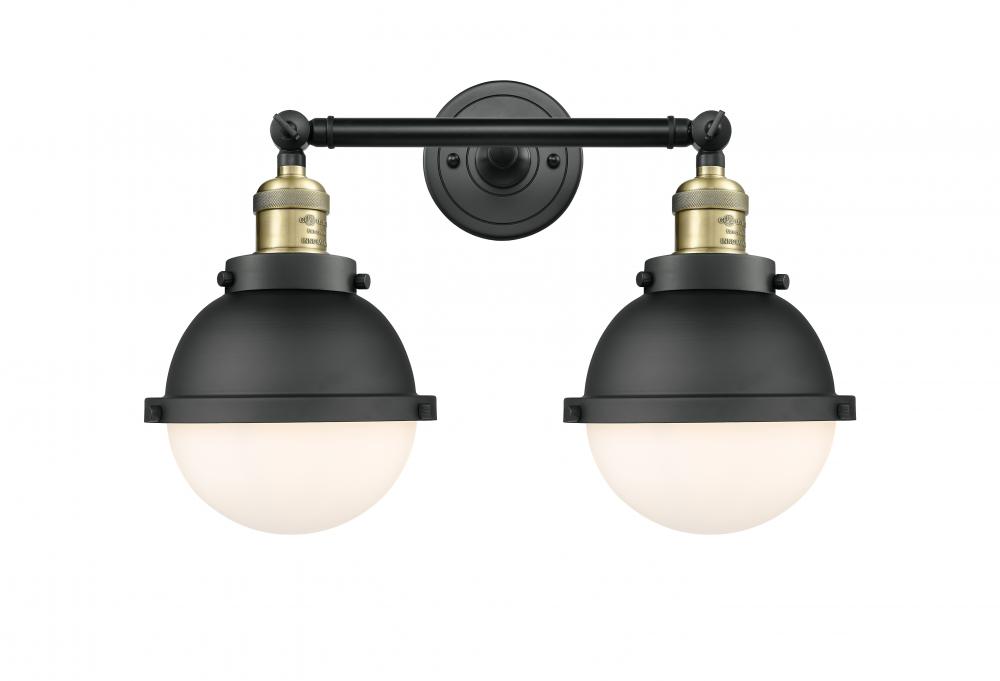 Hampden - 2 Light - 18 inch - Black Antique Brass - Bath Vanity Light