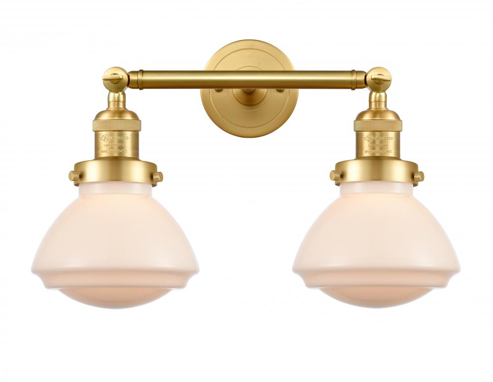 Olean - 2 Light - 17 inch - Satin Gold - Bath Vanity Light