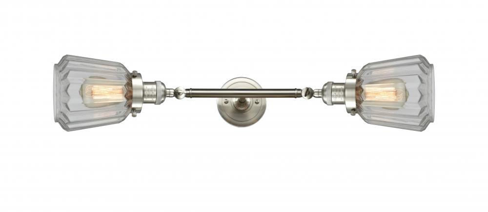 Chatham - 2 Light - 7 inch - Brushed Satin Nickel - Bath Vanity Light