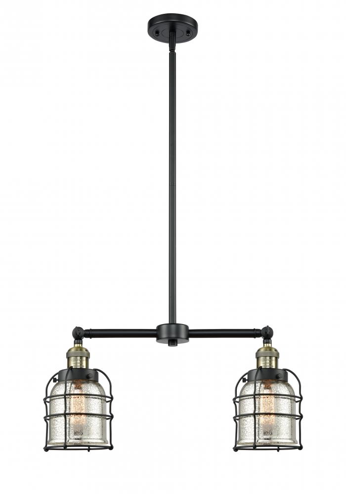 Bell Cage - 2 Light - 21 inch - Black Antique Brass - Stem Hung - Island Light