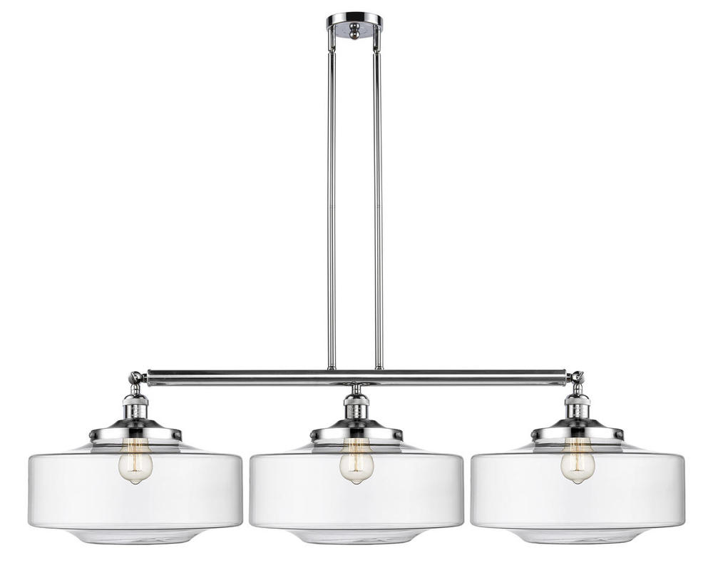 Bridgeton - 3 Light - 50 inch - Polished Chrome - Stem Hung - Island Light