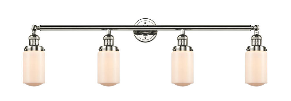 Dover - 4 Light - 43 inch - Polished Nickel - Bath Vanity Light