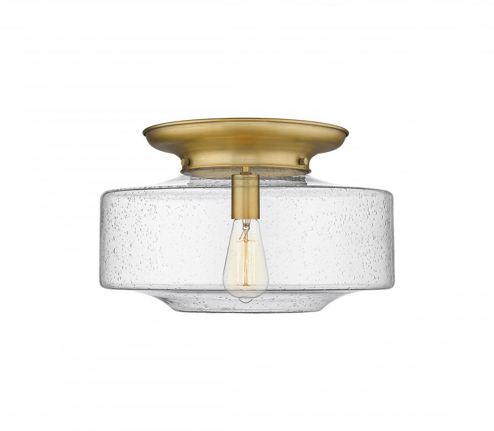 Bridgeton - 1 Light - 16 inch - Brushed Brass - Flush Mount