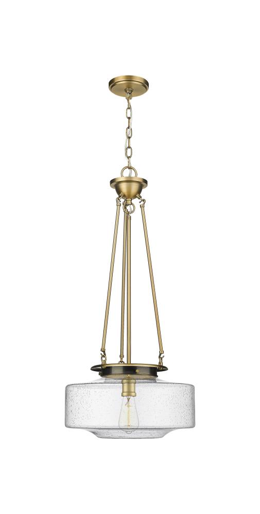 Bridgeton - 1 Light - 16 inch - Brushed Brass - Chain Hung - Pendant