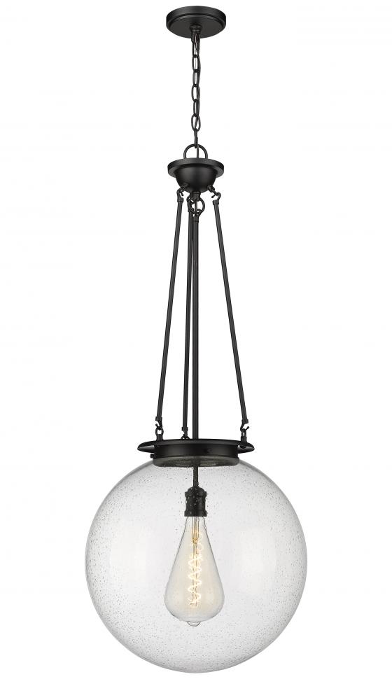 Beacon - 1 Light - 18 inch - Matte Black - Chain Hung - Pendant