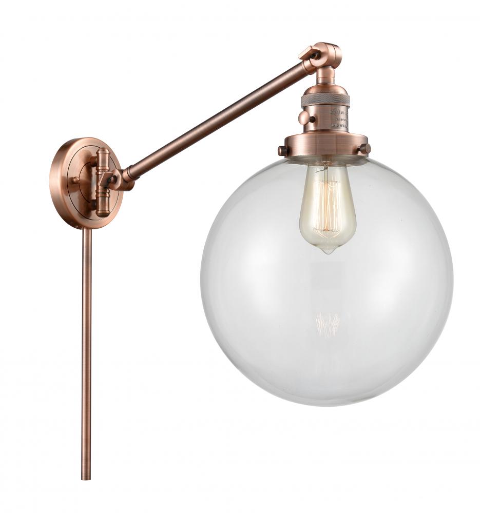 Beacon - 1 Light - 10 inch - Antique Copper - Swing Arm