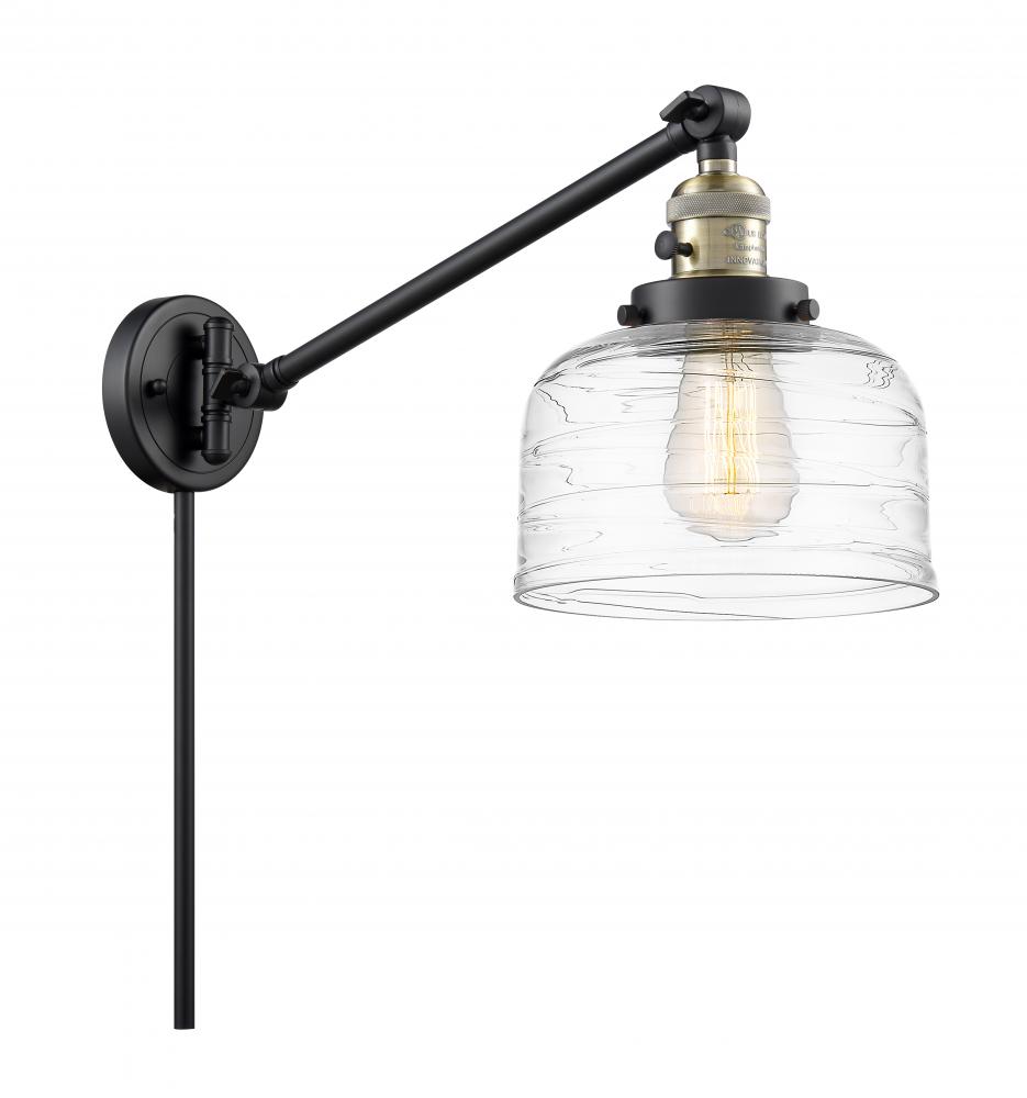 Bell - 1 Light - 8 inch - Black Antique Brass - Swing Arm