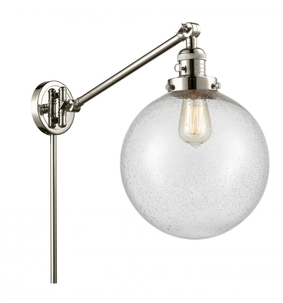 Beacon - 1 Light - 10 inch - Polished Nickel - Swing Arm