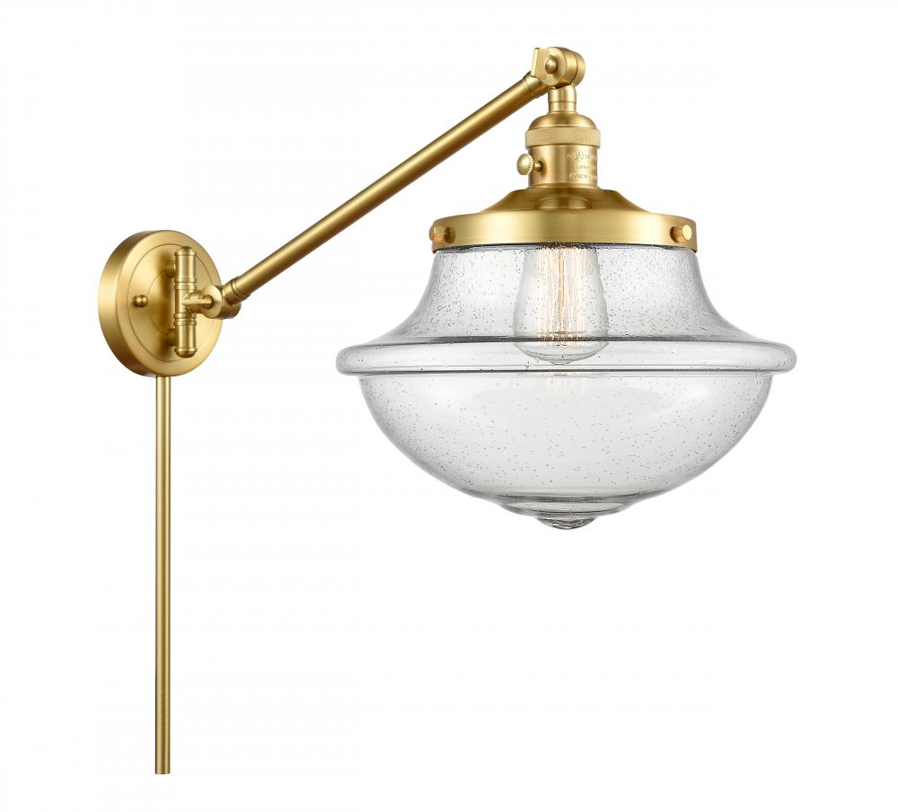 Oxford - 1 Light - 12 inch - Satin Gold - Swing Arm