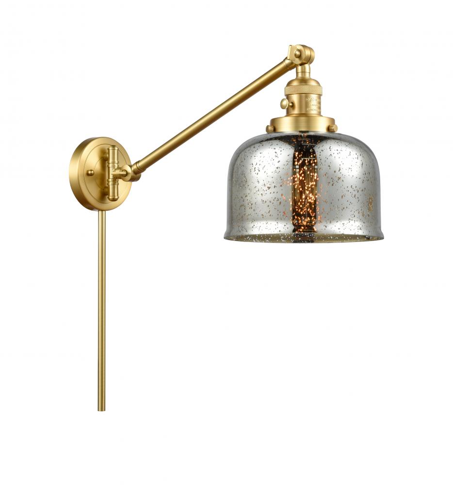 Bell - 1 Light - 8 inch - Satin Gold - Swing Arm