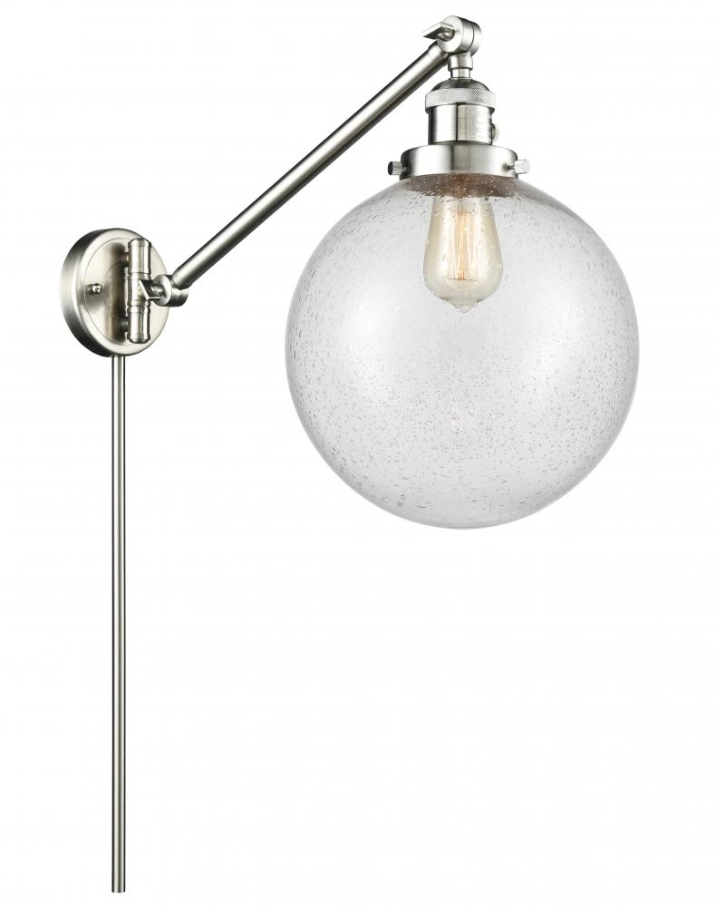 Beacon - 1 Light - 10 inch - Brushed Satin Nickel - Swing Arm