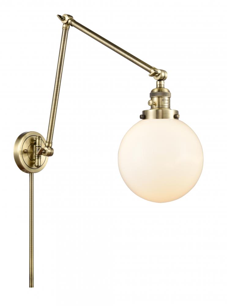 Beacon - 1 Light - 8 inch - Antique Brass - Swing Arm