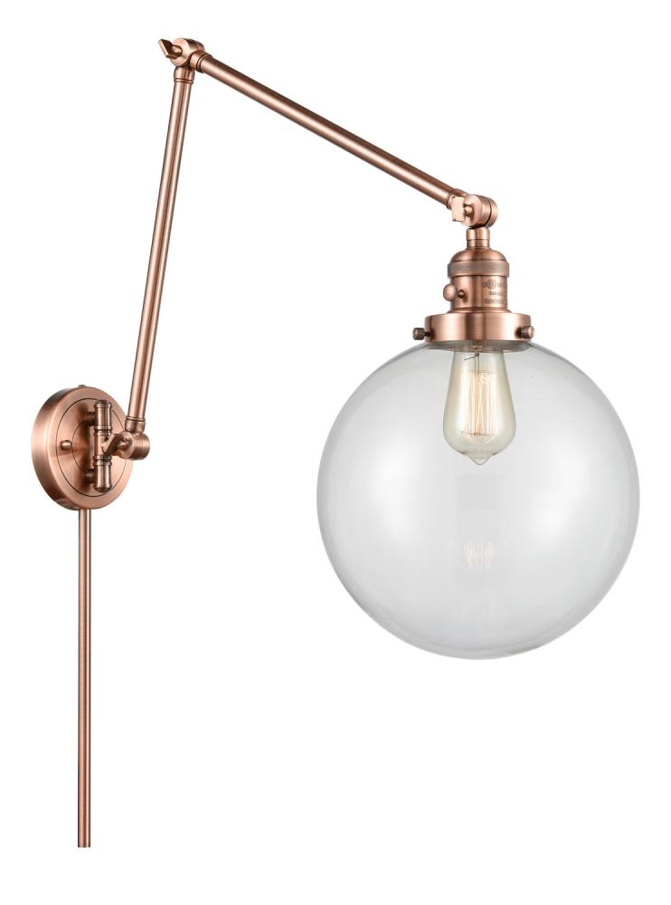 Beacon - 1 Light - 10 inch - Antique Copper - Swing Arm