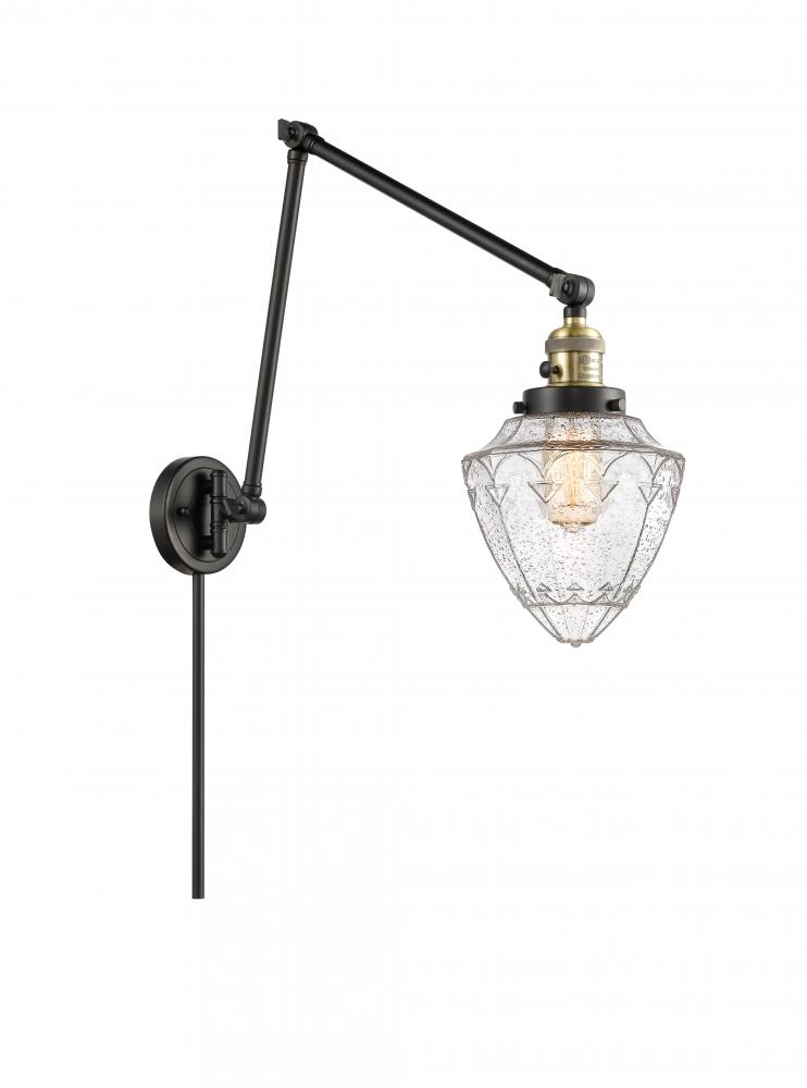 Bullet - 1 Light - 7 inch - Black Antique Brass - Swing Arm