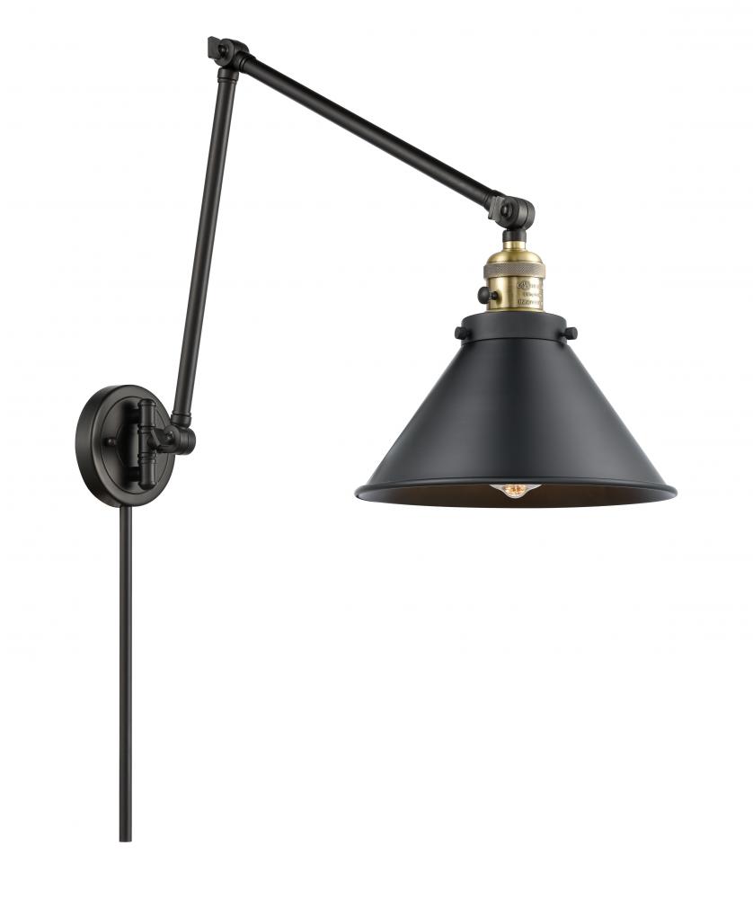 Briarcliff - 1 Light - 10 inch - Black Antique Brass - Swing Arm