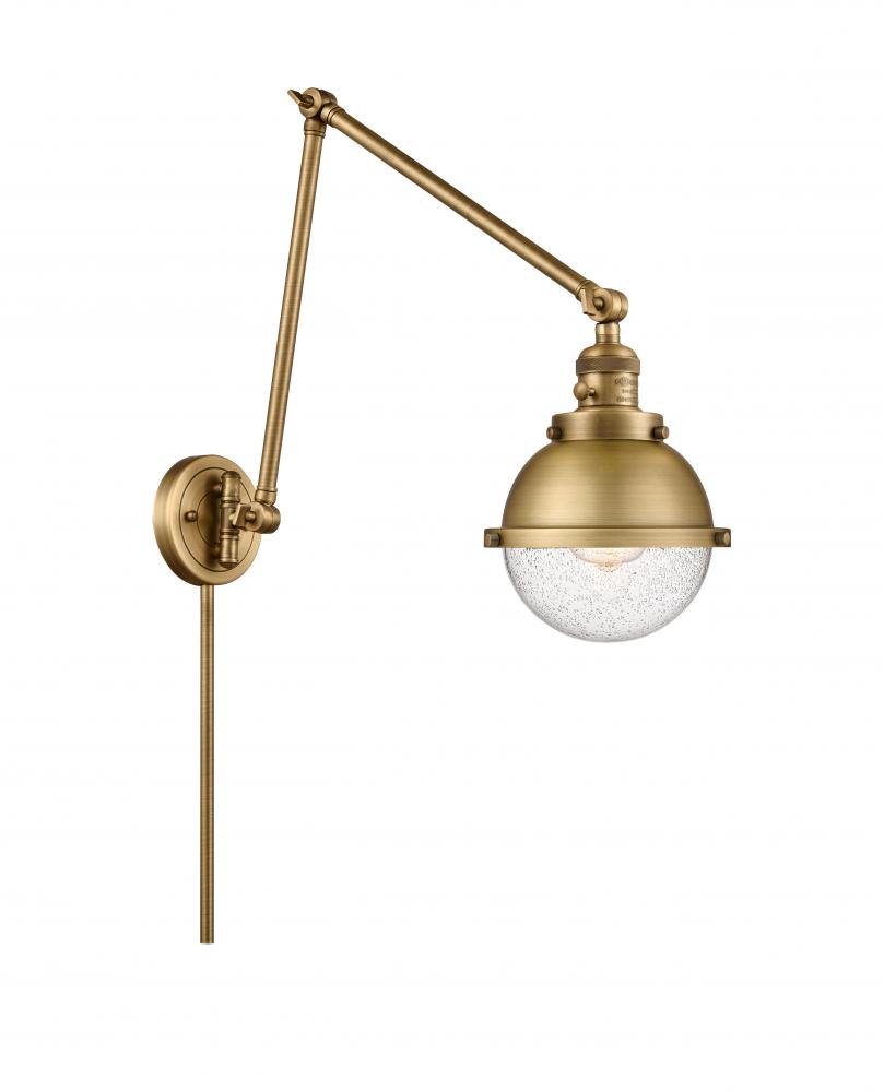 Hampden - 1 Light - 7 inch - Brushed Brass - Swing Arm