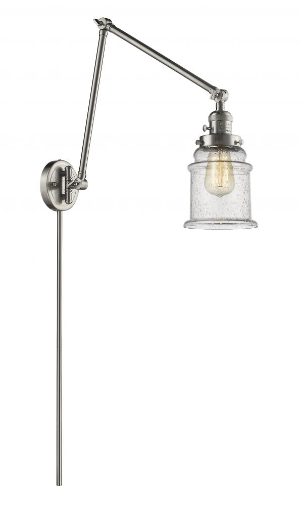 Canton - 1 Light - 6 inch - Brushed Satin Nickel - Swing Arm