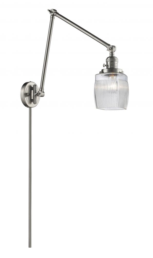 Colton - 1 Light - 8 inch - Brushed Satin Nickel - Swing Arm