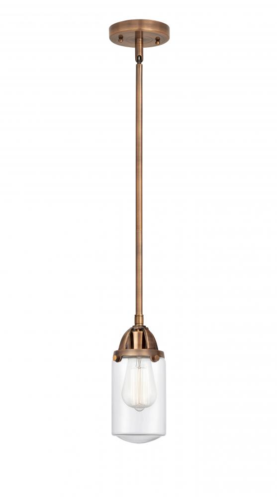 Dover - 1 Light - 5 inch - Antique Copper - Cord hung - Mini Pendant