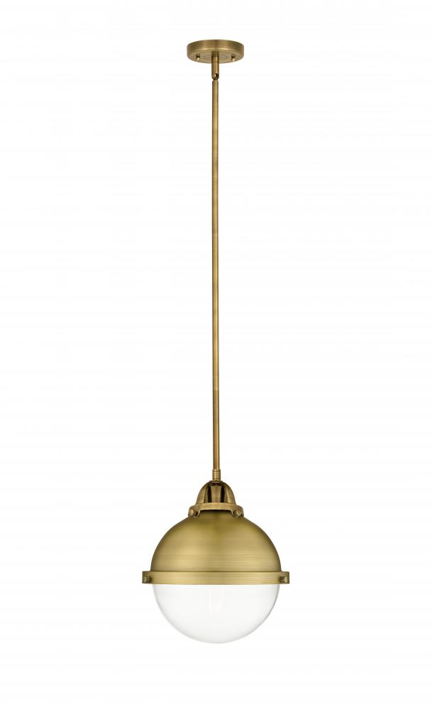 Hampden - 1 Light - 9 inch - Brushed Brass - Cord hung - Mini Pendant