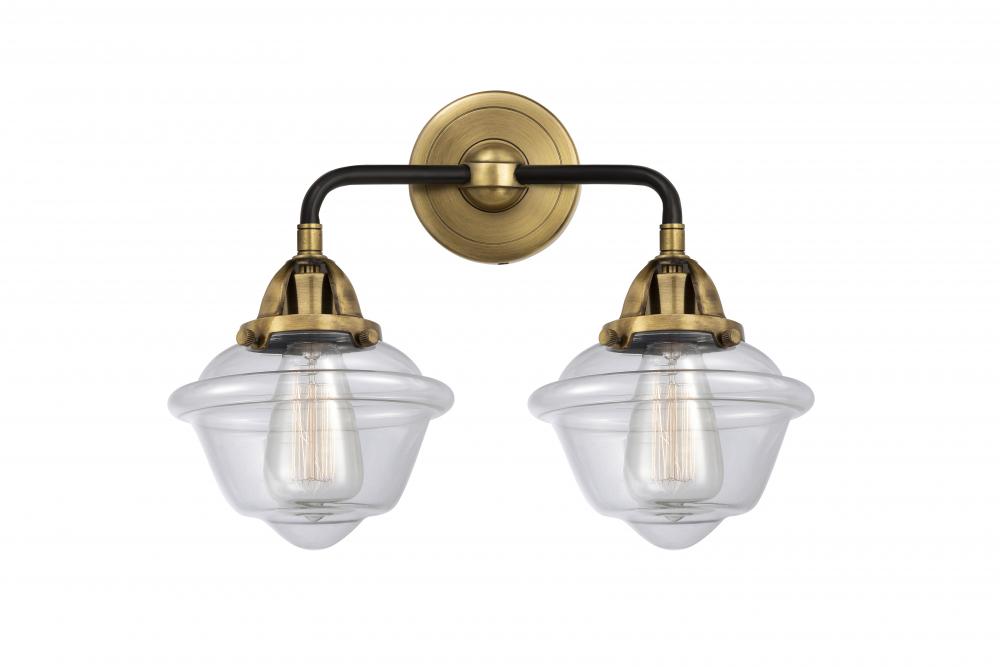 Oxford - 2 Light - 16 inch - Black Antique Brass - Bath Vanity Light