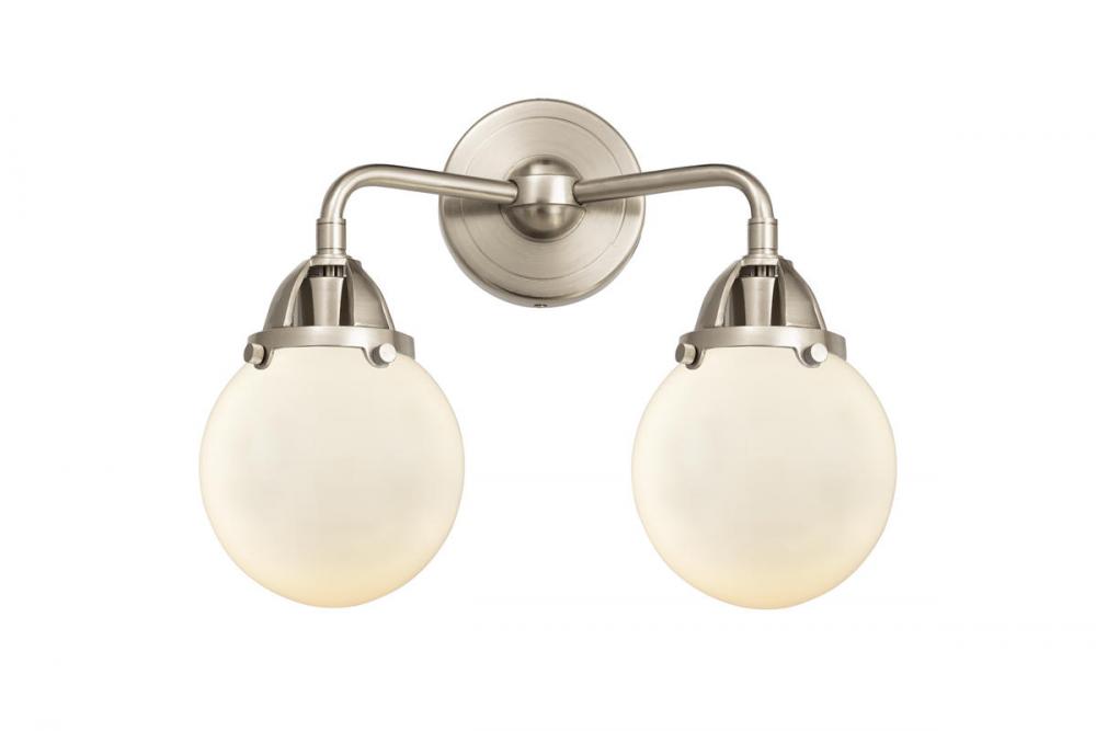 Beacon - 2 Light - 14 inch - Brushed Satin Nickel - Bath Vanity Light