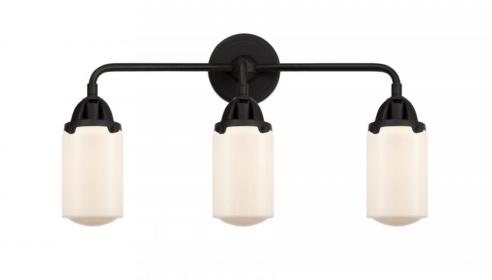 Dover - 3 Light - 23 inch - Matte Black - Bath Vanity Light