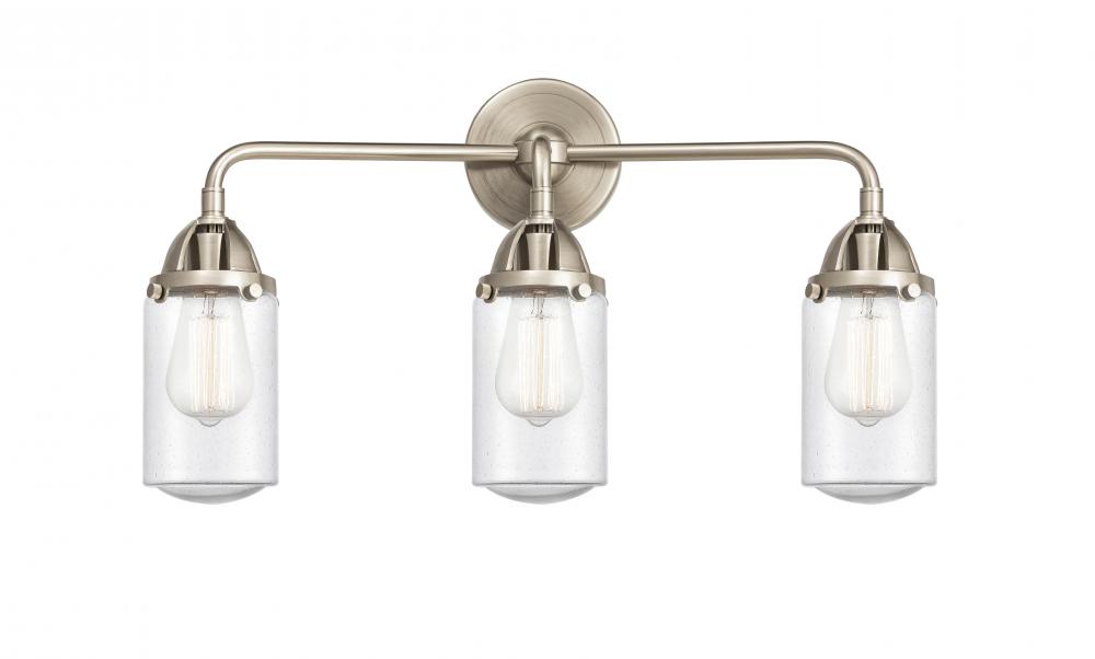 Dover - 3 Light - 23 inch - Brushed Satin Nickel - Bath Vanity Light