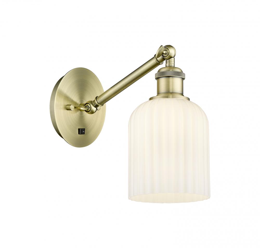 Bridal Veil - 1 Light - 5 inch - Antique Brass - Sconce