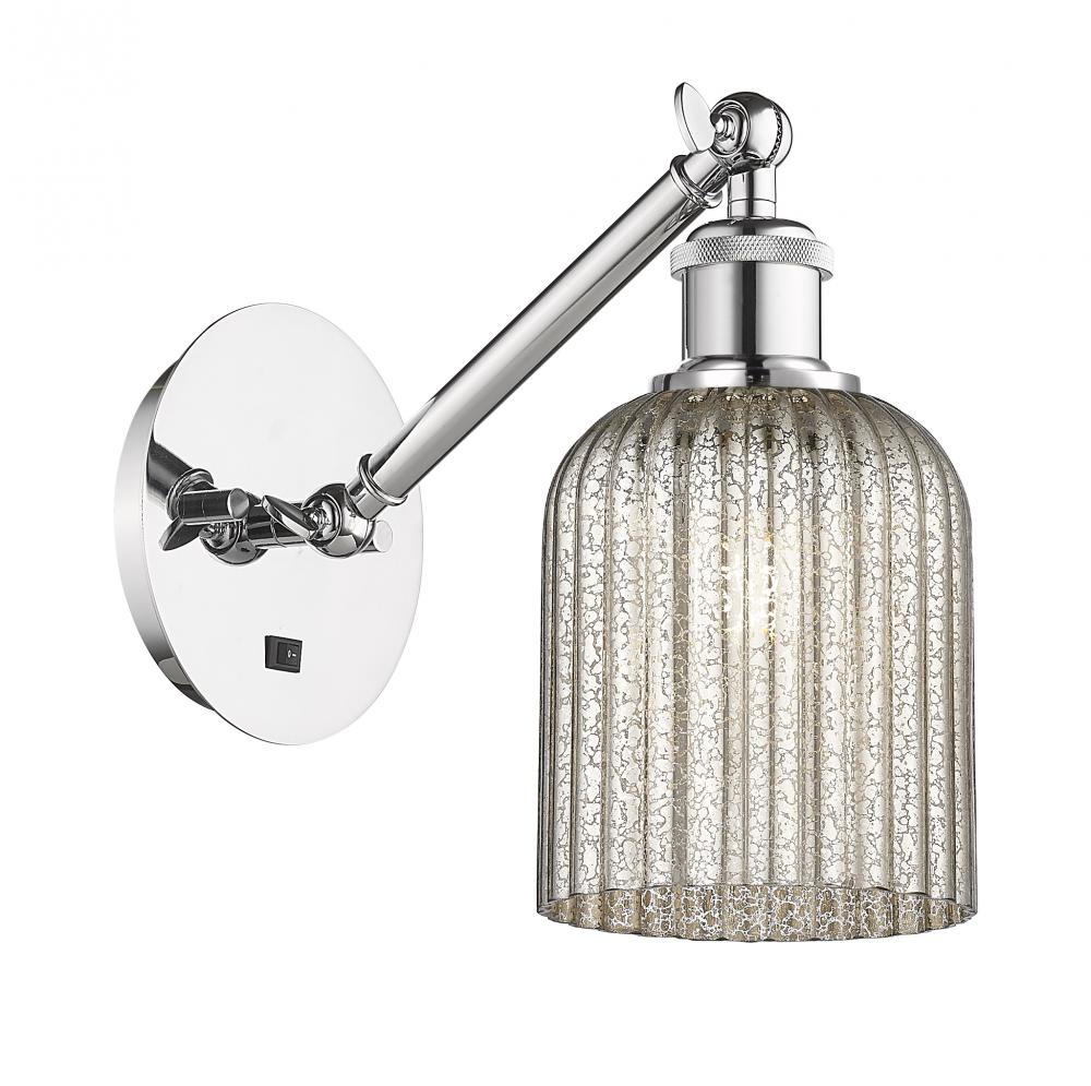 Bridal Veil - 1 Light - 5 inch - Polished Chrome - Sconce