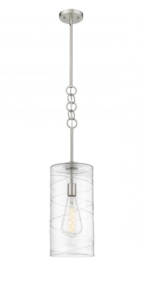 Wexford - 1 Light - 8 inch - Brushed Satin Nickel - Cord hung - Mini Pendant