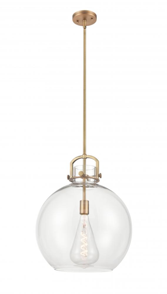 Newton Sphere - 1 Light - 16 inch - Brushed Brass - Pendant