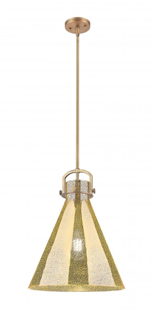 Newton Cone - 1 Light - 16 inch - Brushed Brass - Pendant
