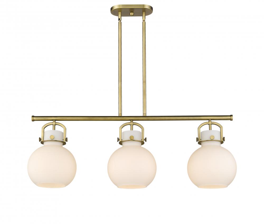 Newton Sphere - 3 Light - 42 inch - Brushed Brass - Island Light