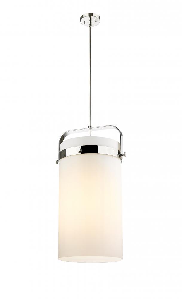 Pilaster - 4 Light - 12 inch - Polished Nickel - Pendant