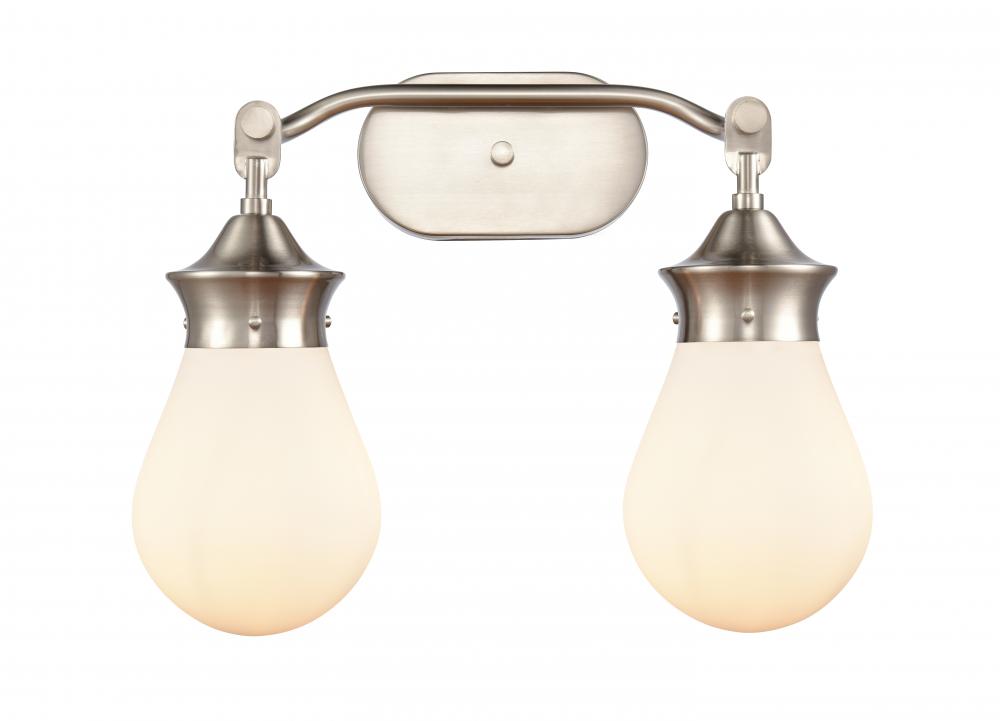 Genesis - 2 Light - 18 inch - Satin Nickel - Bath Vanity Light