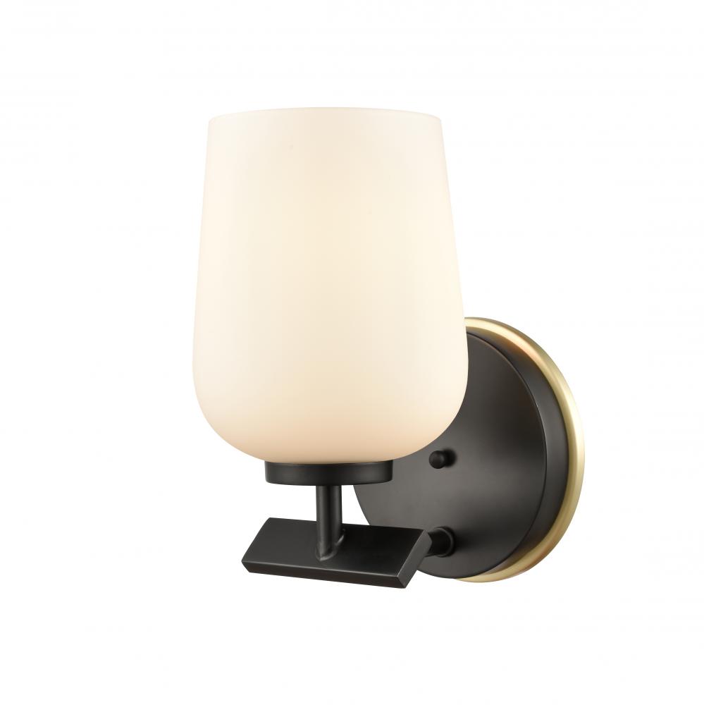 Remy - 1 Light - 5 inch - Black Satin Brass - Bath Vanity Light