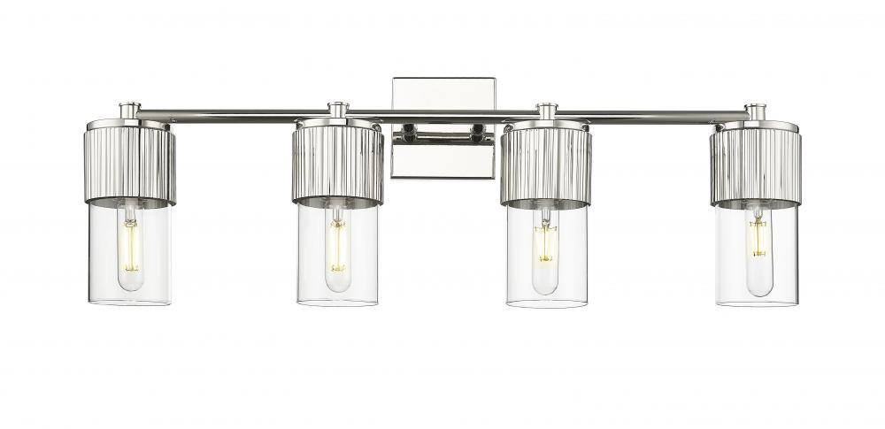 Bolivar - 4 Light - 31 inch - Polished Nickel - Bath Vanity Light