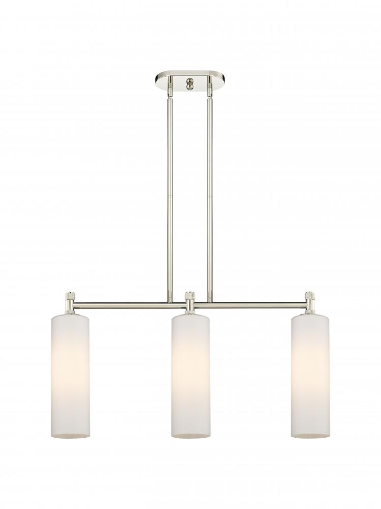 Crown Point - 3 Light - 31 inch - Polished Nickel - Island Light