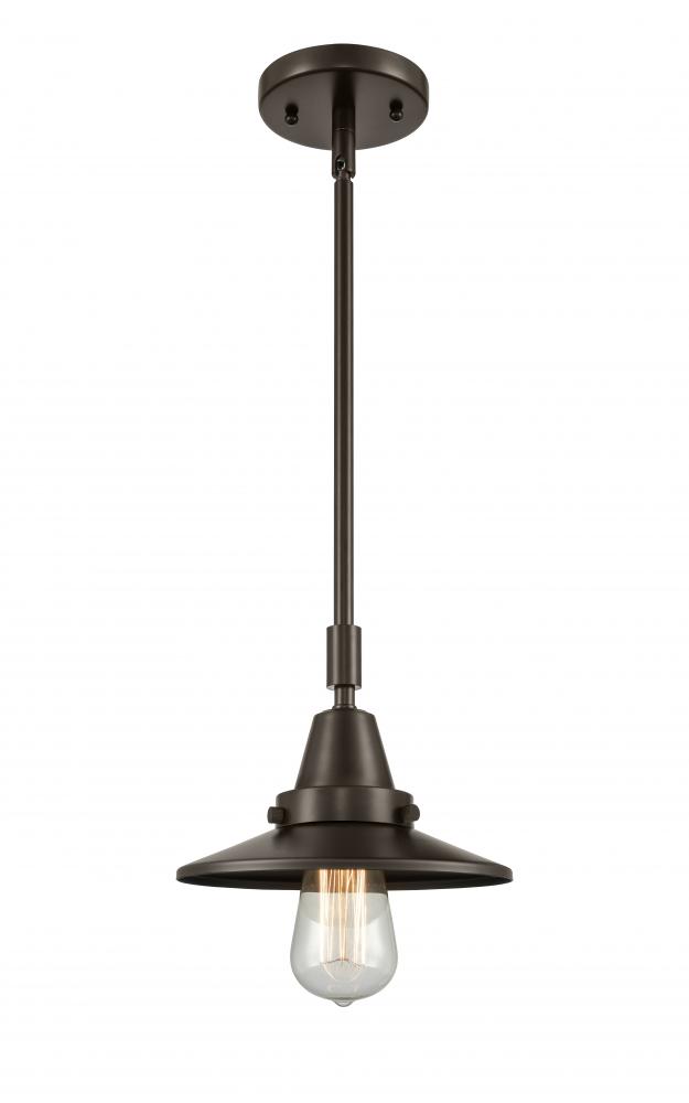 Railroad - 1 Light - 8 inch - Oil Rubbed Bronze - Mini Pendant